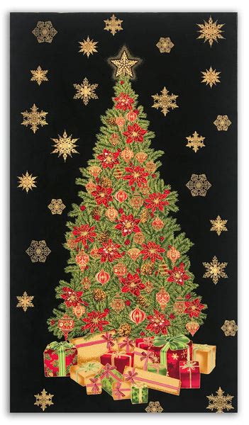 Jordan Fabrics Metallic Christmas Blossom 10007P 1 